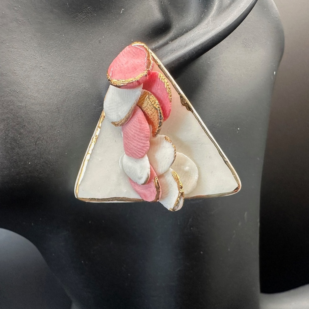 Handmade Luxury Ceramic Earrings – Unique, Lightweight, and Artistic Jewelry